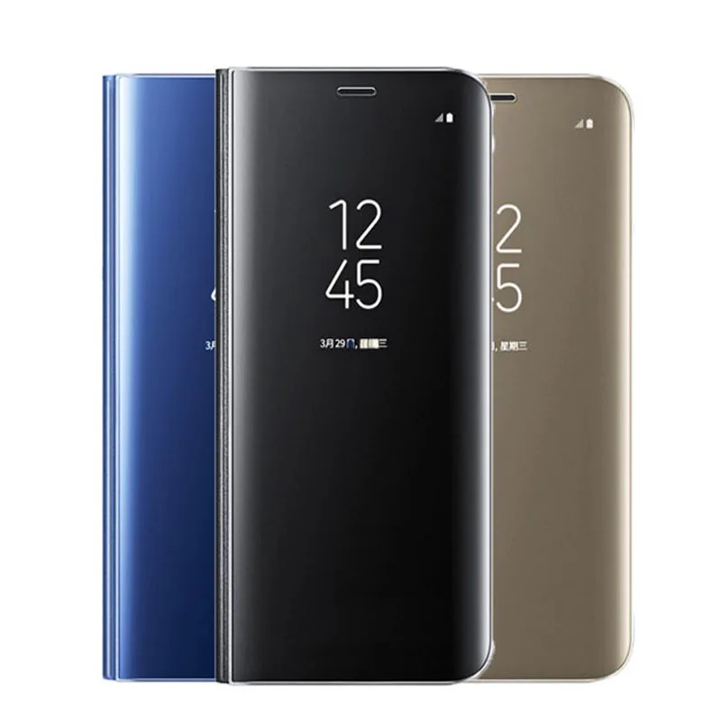 Оригинальный чехол Leanonus с подставкой для samsung Galaxy S6 S6Edge S7 Edge умный просмотра