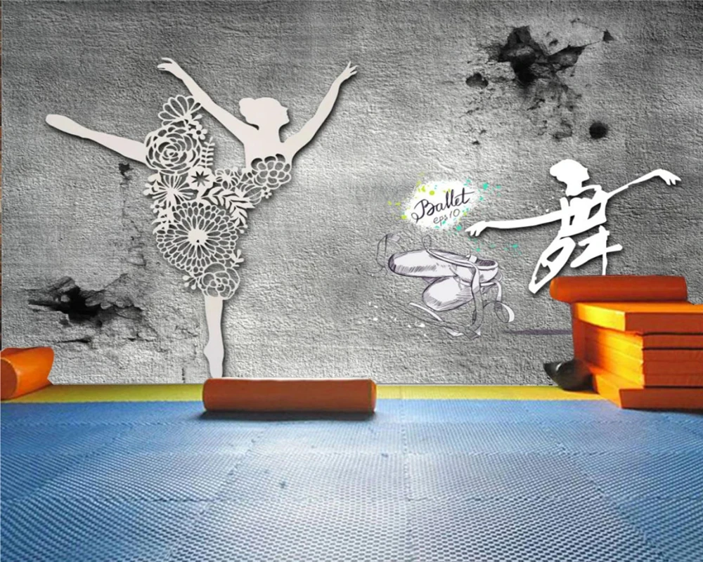 Пользовательские эко современные обои ретро ностальгия красота танец фон для