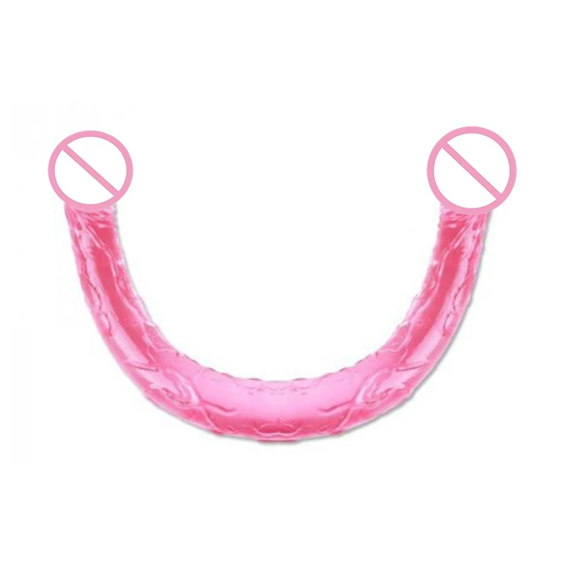 Мягкий фаллоимитатор для проникновения гибкий двойной длинный пенис лесбиянок