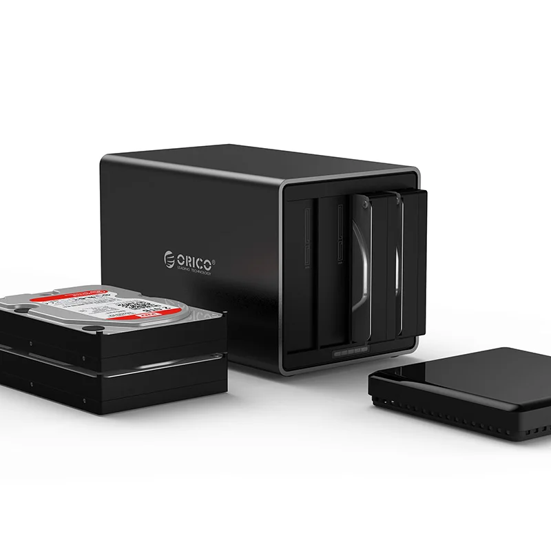 ORICO NS400C3 4 Bay Тип-C док-станцию жёсткого диска Поддержка 40 ТБ хранения USB3.1 5 Гбит/с UASP с 12V6. 5A адаптер инструмент корпус для жесткого диска