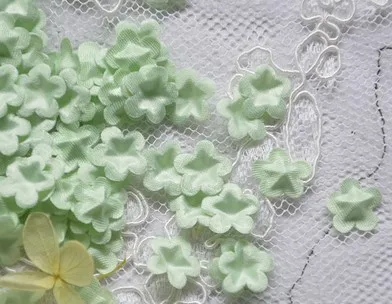 light green Розовый Шифоновый цветочный слоеный материал цветок DIY принадлежности ткань цветок - Цвет: light green
