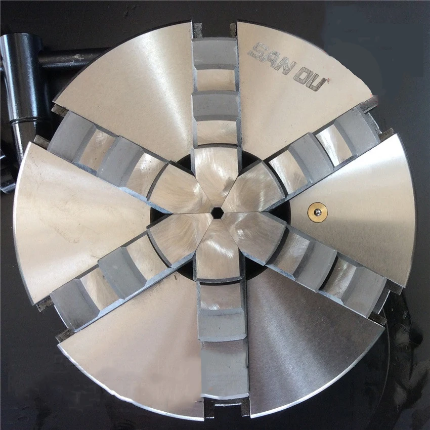 Высококачественный самоцентрирующийся токарный патрон SAN OU с 6 зажимами 10 дюймов