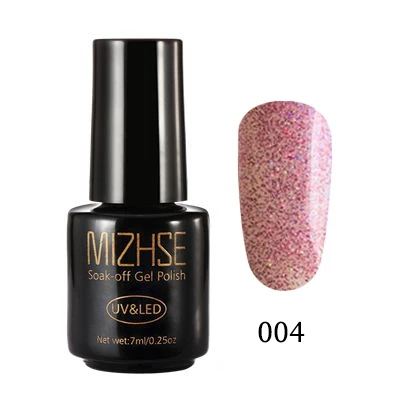 MYZS004 MIZHSE голографический Гель-лак 102 цвет Светодиодный УФ-гель Платиновые блестки художественный Гель-лак для ногтей блестящая Лазерная блестка серебро золото бриллиант - Цвет: MYZS004