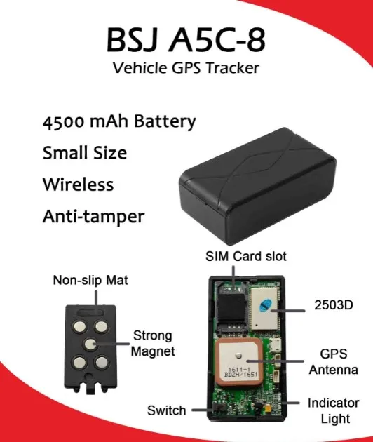 LBS + GPS устройство слежения автомобиля грузовик трекер локатор A5C 8 с мощным