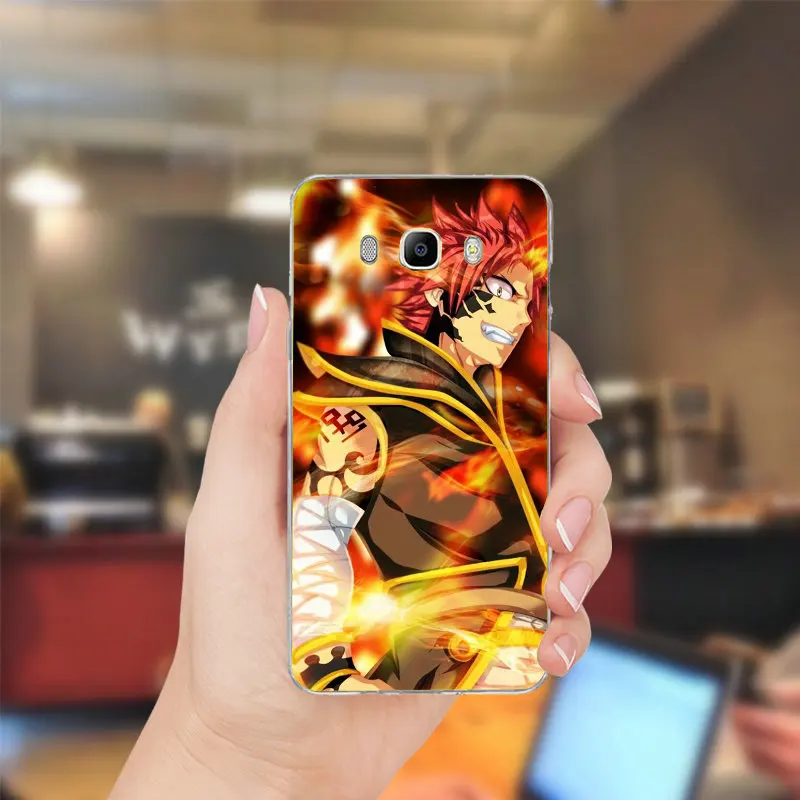 Аниме Манга сказка логотип мягкие ТПУ Силиконовые телефон дела для Samsung Galaxy A3 A5 A7