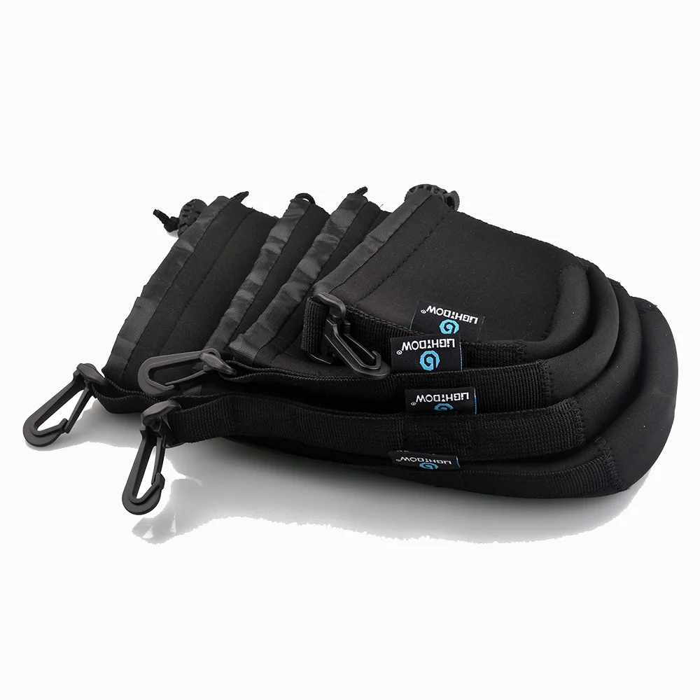 Lightdow 4 шт./лот Высококачественная мягкая защитная сумка для объектива камеры DSLR