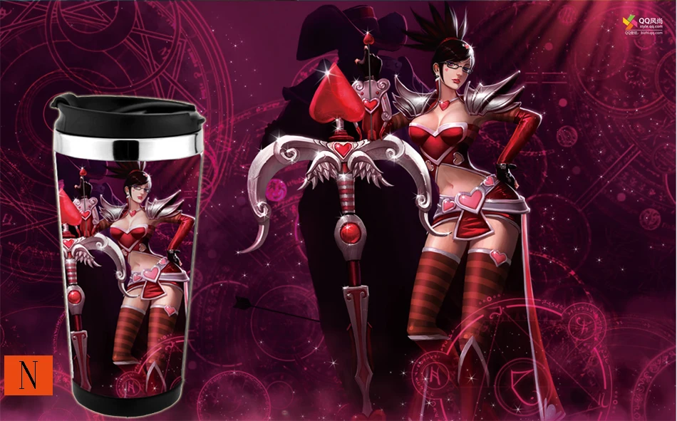 450 мл кружка для путешествий, рекламная кружка, легкая для DIY, кружка League of Legends, много фотографий с новой крышкой без утечки
