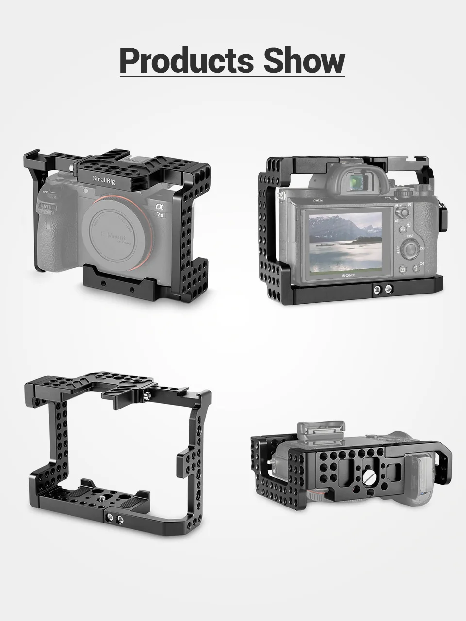 Smallrig Камера клетка для sony A7II/A7RII/A7SII ILCE-7M2/ILCE-7RM2/ILCE-7SM2 клетка Риг-1660