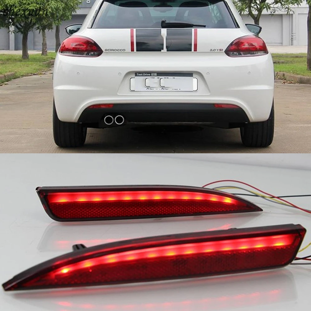 CSCSNL 1 пара для Volkswagen VW Scirocco R GTS RLine 2011 2012 2013 2014 2015 Задний фонарь тормоза на задней