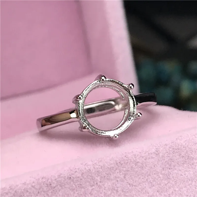 Простые круглые кольца в форме когтей основа из серебра 925 пробы с покрытием