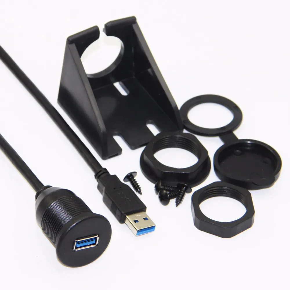 Bochara USB 3 0 &quotпапа&quot в &quotМама&quot Женский удлинитель с панель скрытого монтажа для