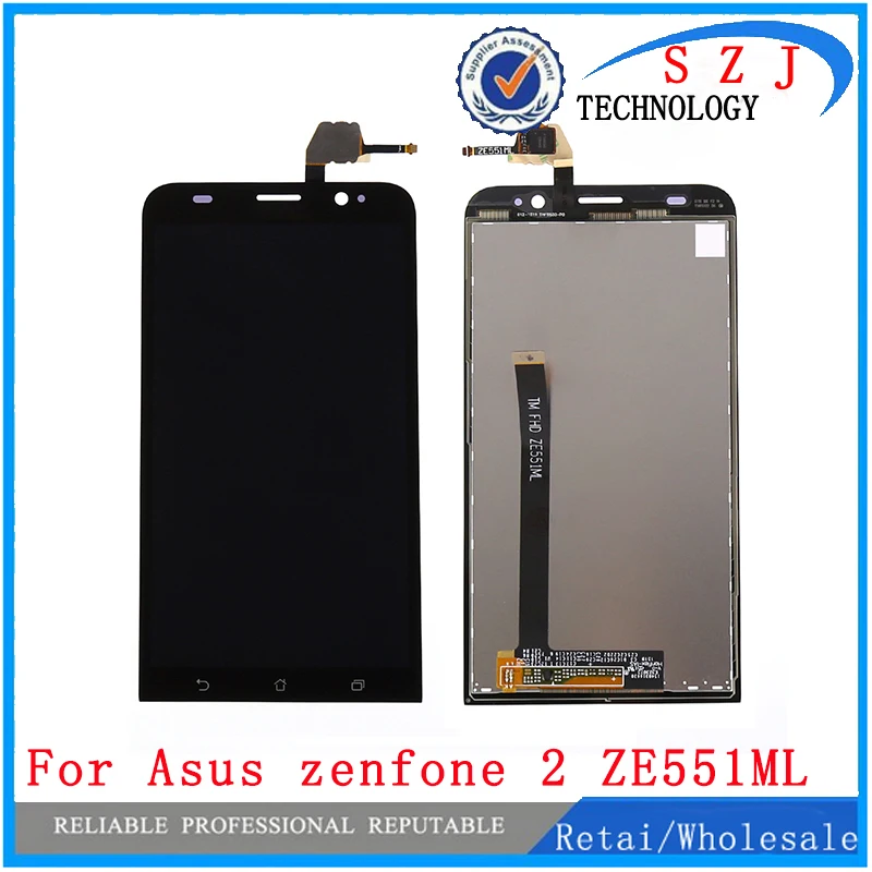 Новый 5,5 'дюймовый ЖК-дисплей дигитайзер для ASUS Zenfone 2 ZE551ML Z00AD Z00ADB Z00ADA сенсорный экран в сборе Бесплатная доставка