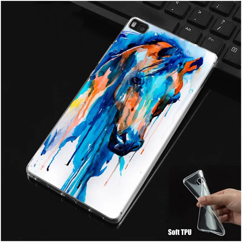 DREAMFOX M511 Horse Painting Soft TPU Silicone Case Cover For Huawei P8 P9 P10 Lite Plus 2017 Honor 8 Pro 9 6X |