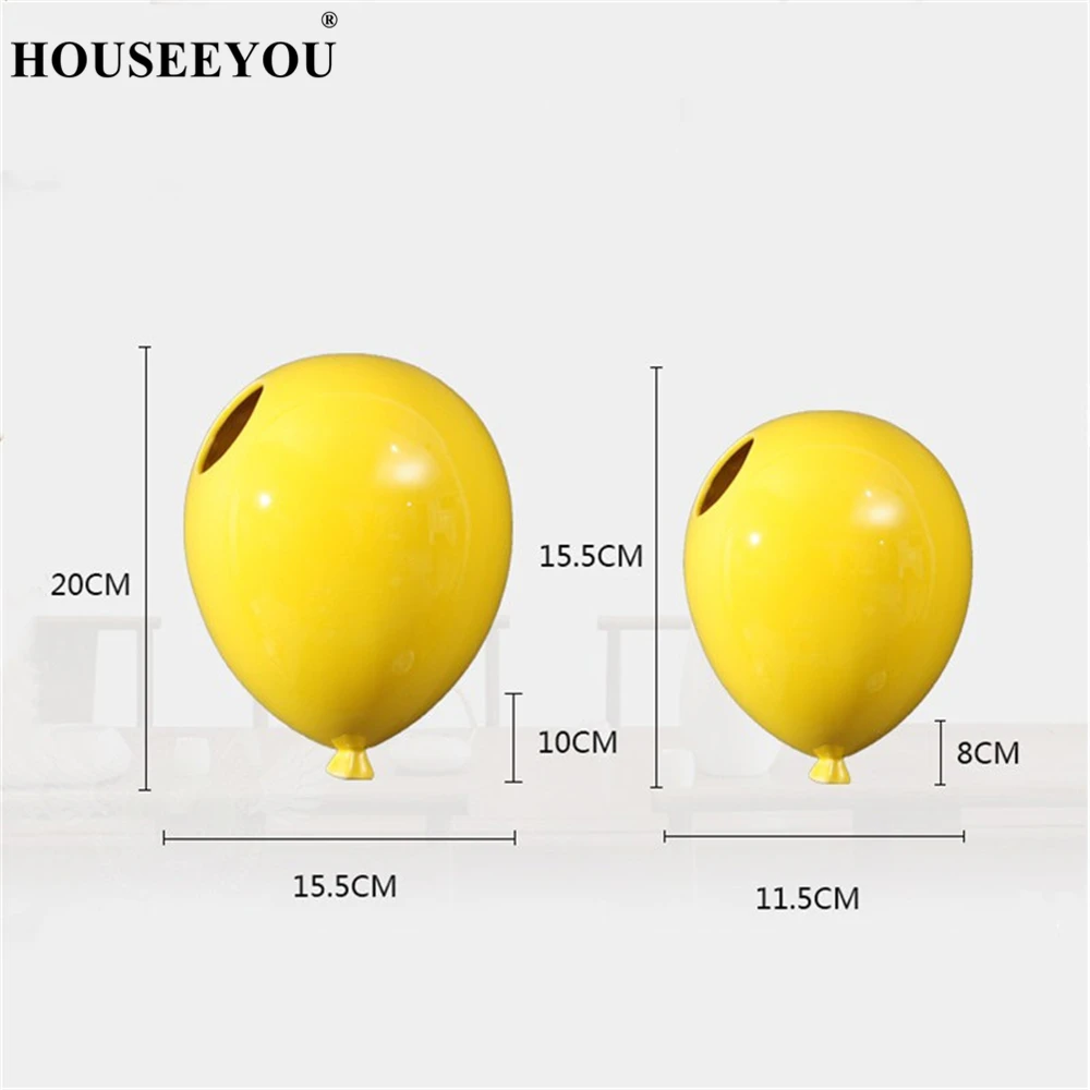 Креативный красочный керамический шар настенный цветочный горшок для детской