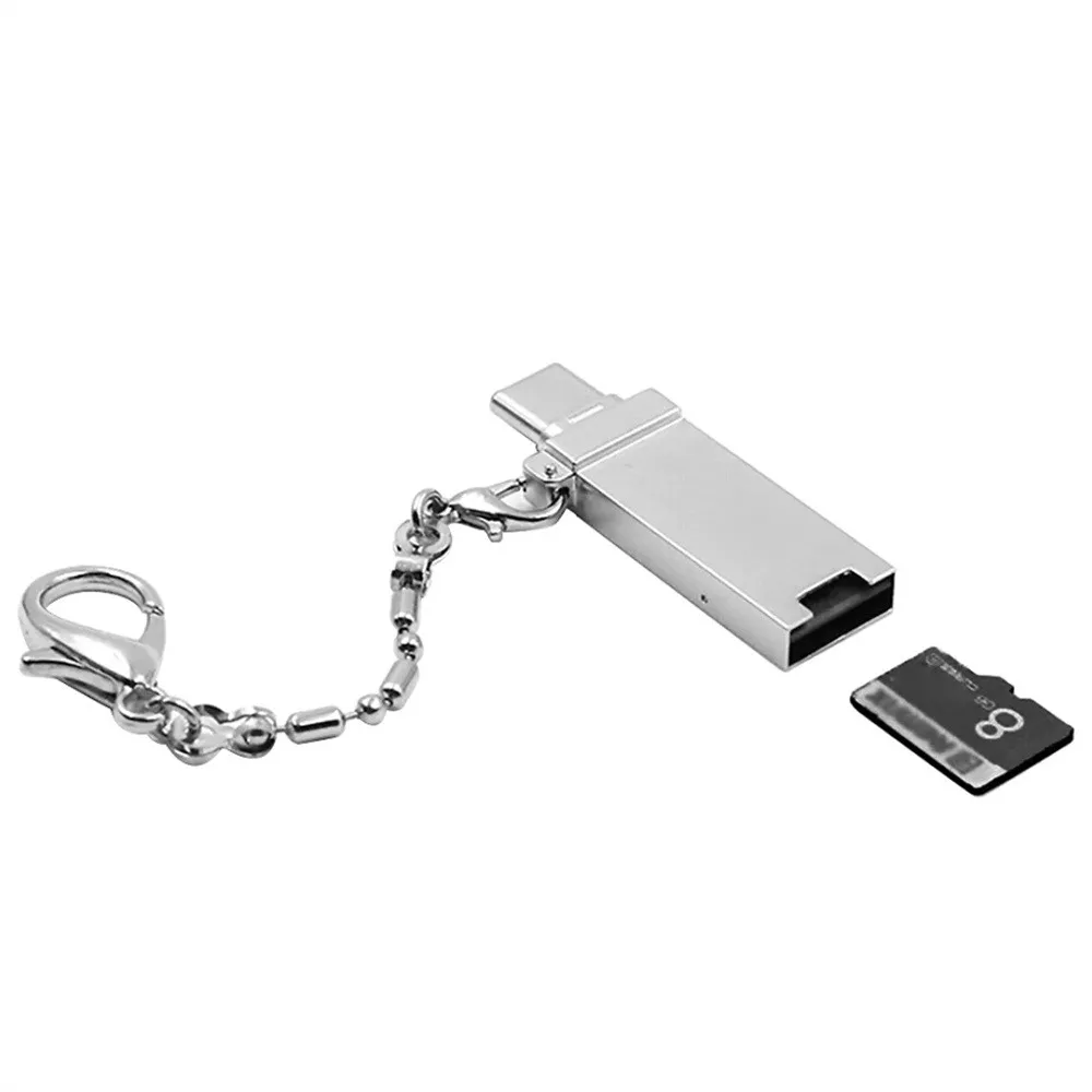 Черный 3в1 USB 3,1 type C USB-C TF Micro SD OTG кард-ридер для samsung Galaxy S9 Высокое качество ABS Материал MicroSD карта памяти - Цвет: Черный