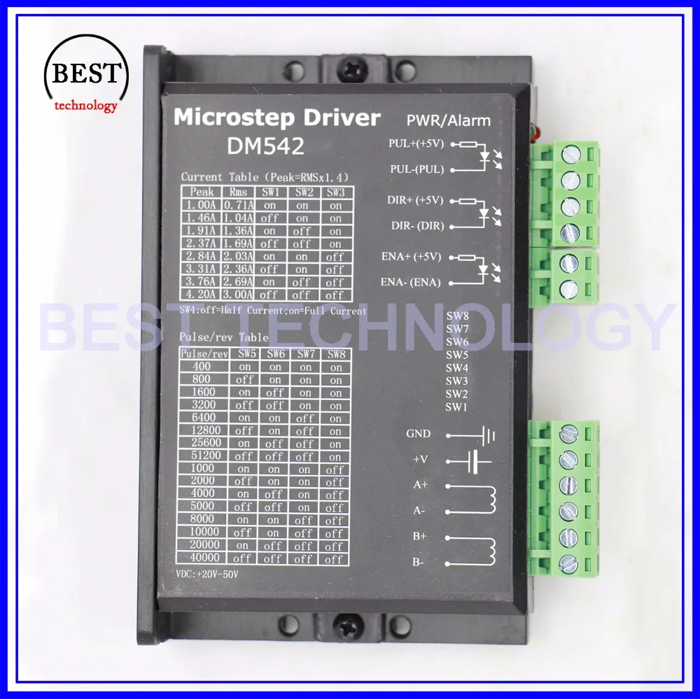 Комплект шагового двигателя Nema23 57x76 мм 3 а 6 35 нм двойной вал 256 DM542 Microstep 1 0