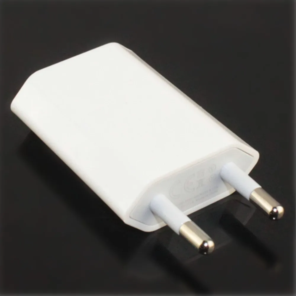 

High Quality European EU Plug USB AC Travel Wall Charging Charger Power Adapter For Apple iPhone x 9 8 7 6 6S 5 5S 4 4S 3GS