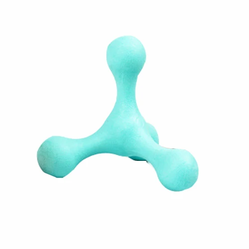 Light Blue Игрушка для домашних собак игрушка для прорезывания зубов резиновое сопротивление к укусу Очистка зубов Собак Инструмент с ароматом для обучающий для собак кошек Игрушка поставщик домашних животных - Цвет: Light Blue