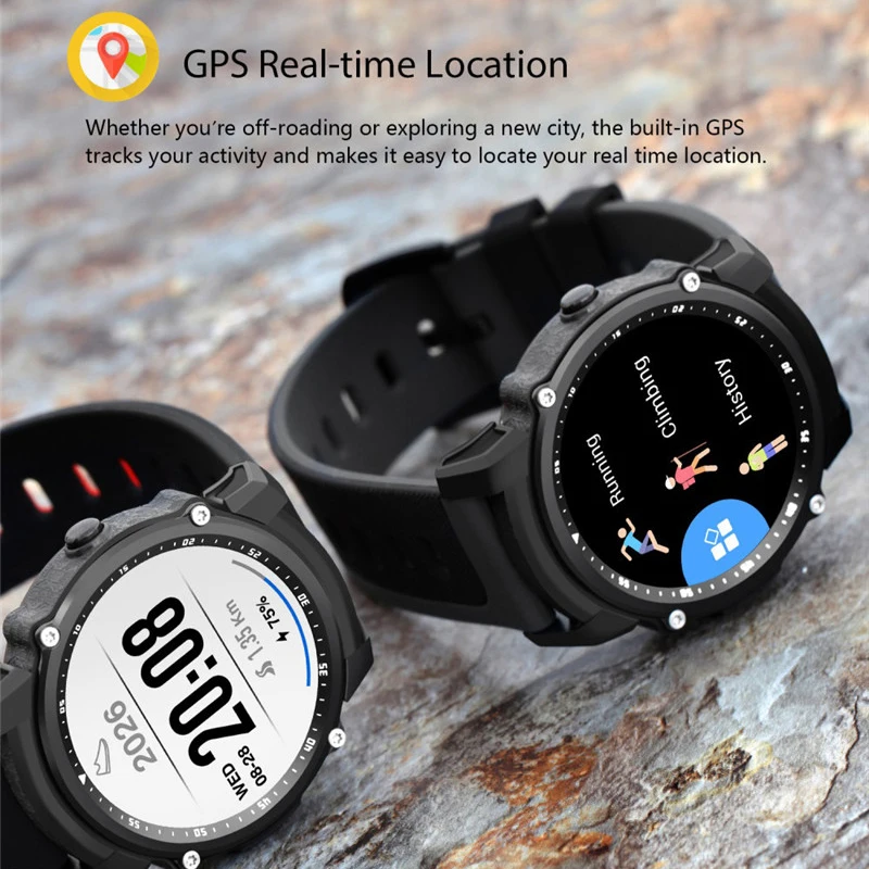 Новые смарт-часы Interpad GPS IP68 Водонепроницаемые с фитнес-трекером умные часы компас