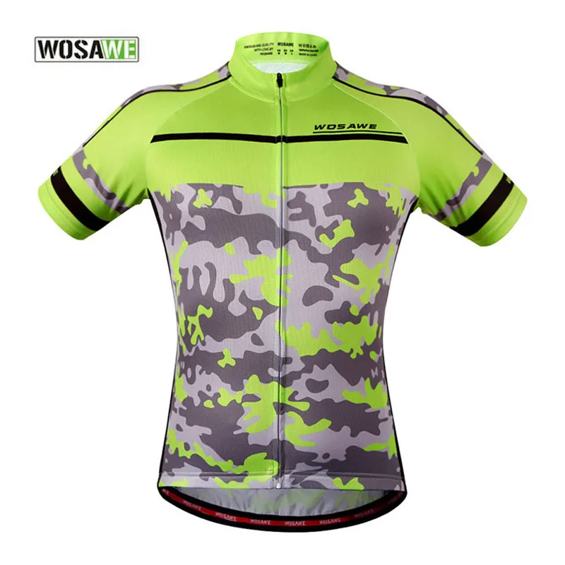 WOSAWE камуфляж Mtb Горные Джерси камуфляжная футболка Велоспорт короткий рукав