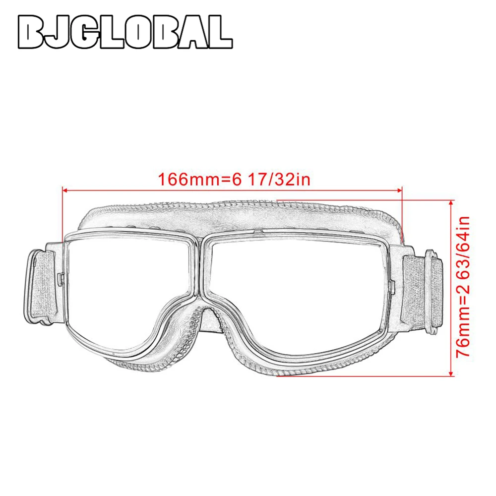 

2019 New Vintage Motorcycle Goggles Glasses Helmet Goggles Biker Glasses Outdoor Riding Moto Dirt Bike Eyewear UV Protection