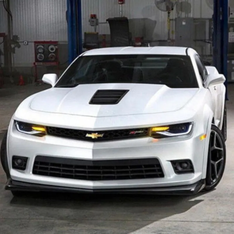 2 шт передние фары для Chevrolet Camaro фары Светодиодная лента головная лампа Биксеноновая линза проектор светодиодный DRL