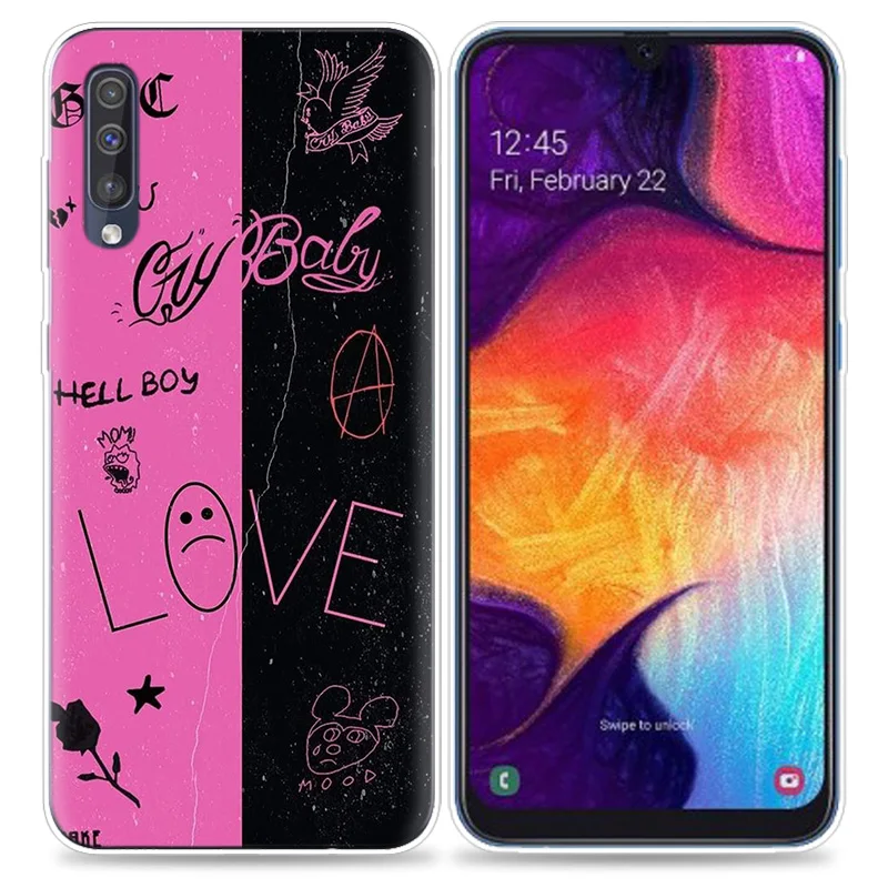 Transpatrent силиконовый чехол для samsung Galaxy A50 A70 A30 M30 M20 A10 A20 A40 M20 чехол для телефона с изображением Лила с открытым носком