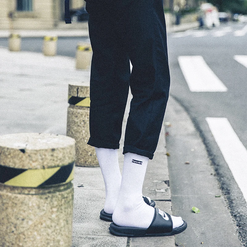 Уличные стильные одноцветные носки Harajuku модные Hombre дизайнерские для скейтборда