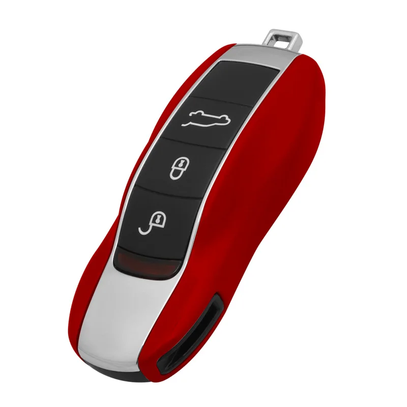 Car Styling Key Cover Shell Case For Porsche Cayenne Boxster 986 987 Panamera Macan TPU Remote Wallet Accessories | Автомобили и