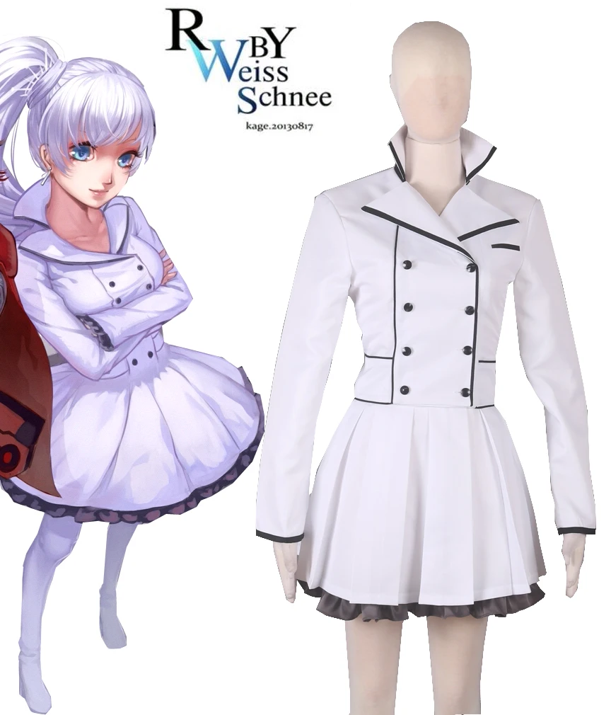 Белое платье Weiss шэньи Лолита косплей костюм|cosplay costume|dress cosplaylolita dress cosplay |