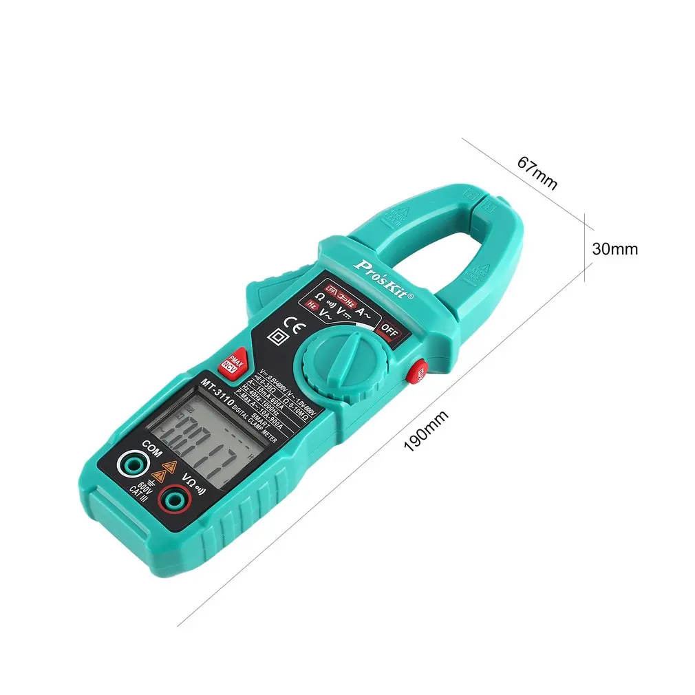 Pro'skit MT-3110 интеллектуальные клещи двойной экран цифровой дисплей мультиметр