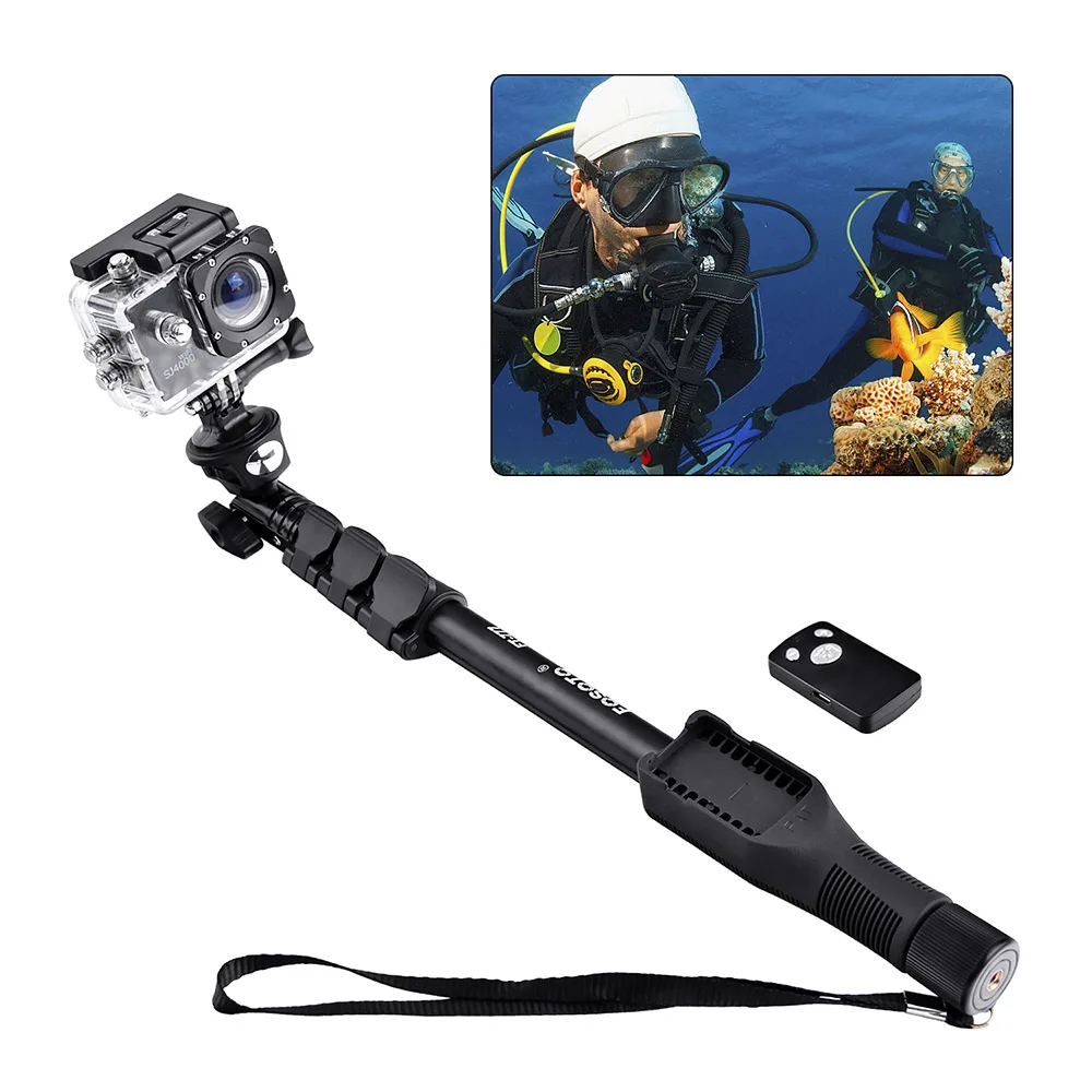 Селфи палка Fusitu FT 777 Bluetooth 50 дюймов ручной монопод мини штатив с для телефона Gopro Dslr