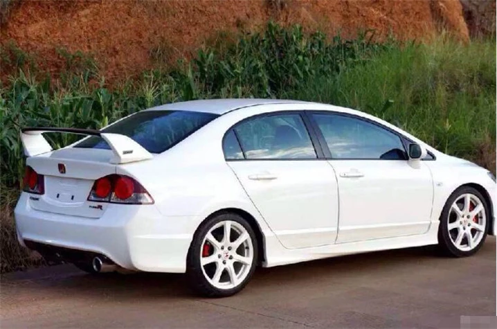 Для 2006-2011 Honda Civic FD2 спойлер задний ABS Материал Автомобильный задний крыло грунтовка высокий спойлер для 8-го седана Civic FD2 спортивный спойлер