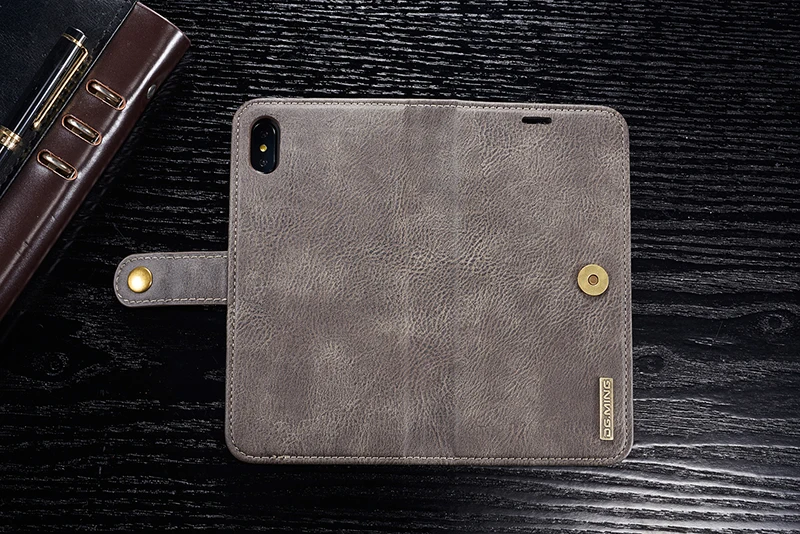 Роскошный чехол из натуральной кожи для Apple IPhone X XS 6S 7 8 Plus SE 11 Pro Max XR откидной Магнитный чехол-бумажник для телефона съёмный корпус