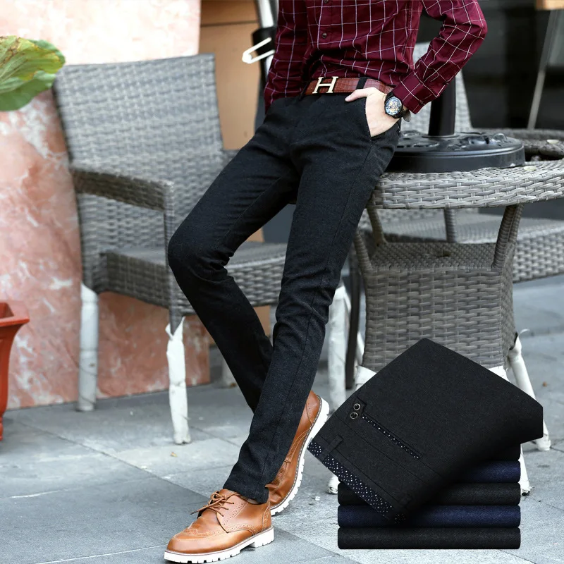 

2020 new Casual pants Men's Slim feet pants Korean version of the waist Thin section Men's pants Men's long pants Size 29-34 36