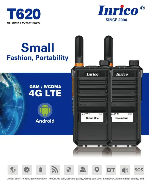4G LTE push to talk radio bluetooth Wi Fi GPS Android 7 0 рация радиус действия 50 км двустороннее