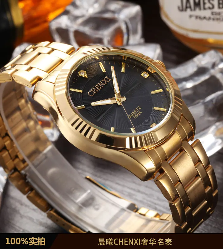 Часы мужские кварцевые из нержавеющей стали с бриллиантами 18 К|uomo|uomo orologio |