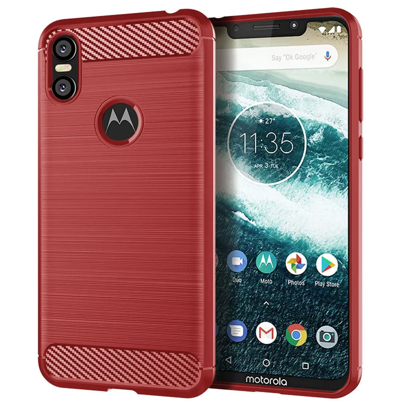 For Motorola Moto P30 Play Case Cover Brushed texture Soft TPU Silicone PU Leather Back Note |