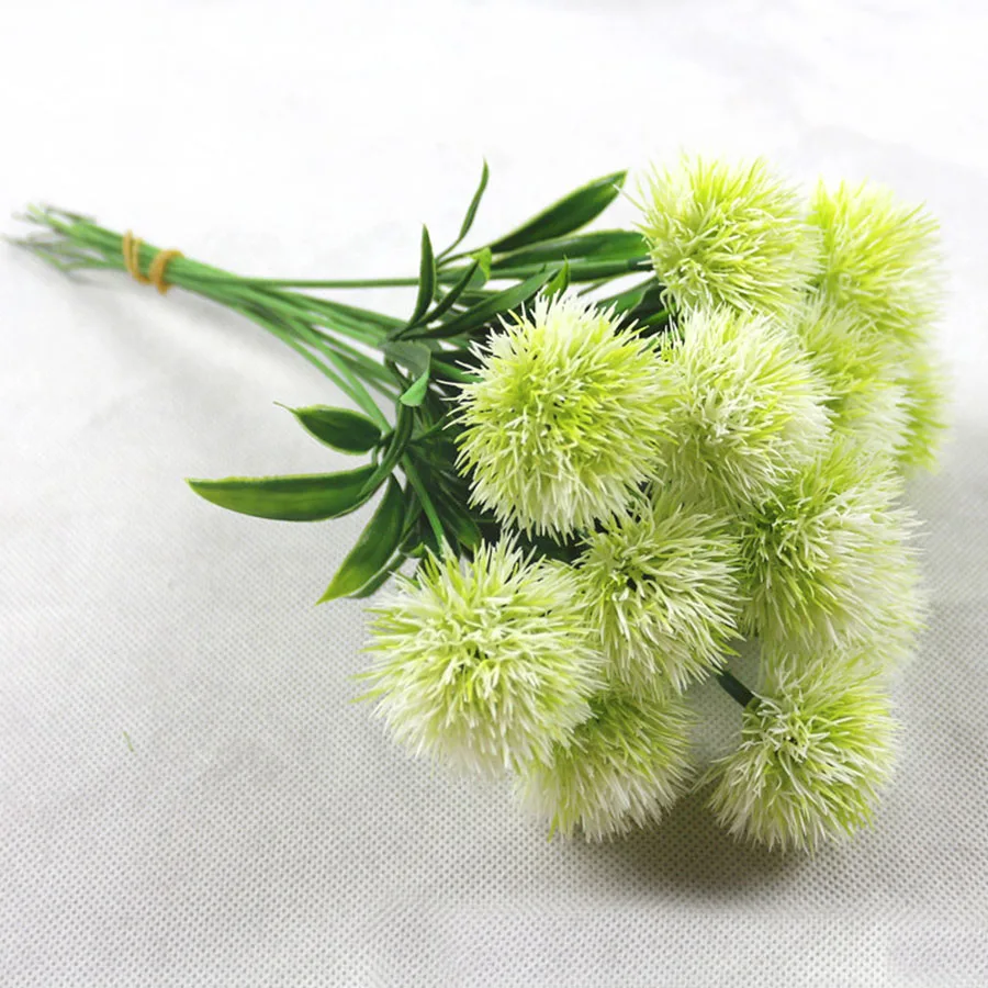 1 ветка недорогие Искусственные пластиковые цветы Одуванчик свадебное украшение