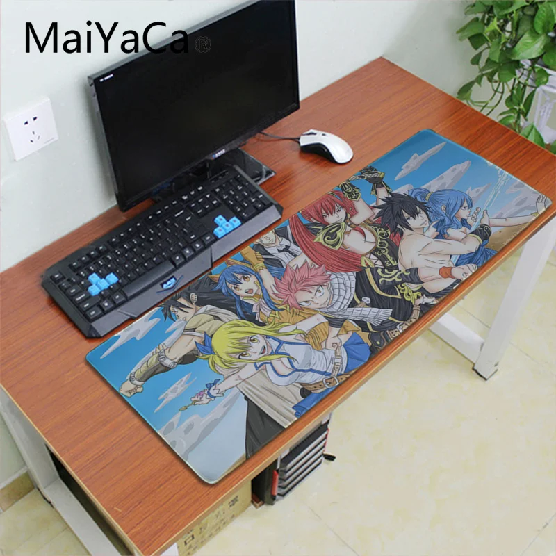Lock Edge 30X90cm Maiyaca Сказочный хвост японского аниме резиновый коврик для мыши Настольный коврик для мыши игровой коврик для мыши для ноутбука большой коврик для мыши геймерский Настольный коврик - Цвет: Lock Edge 30X90cm