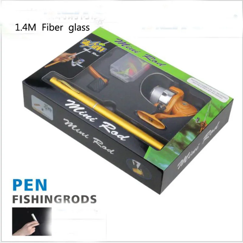 1 4 м MY HZ стекловолокна коробка ручка удочка мини портативный для литья|fishing rod|pen