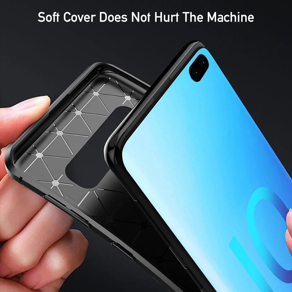 Heyytle Ultra Thin Silicone Case For Samsung Galaxy S9 S10 Plus Note 9 A50 Full Cover A7 A60 A70 A10 M20 Carbon Fiber Cases |