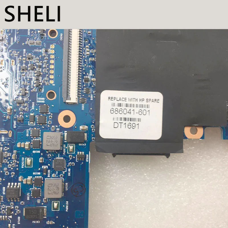 SHELI для hp EliteBook 8470P 8470W 686041-601 686041-001 686041-501 Материнская плата для ноутбука VGA QM77 материнская плата для ноутбука