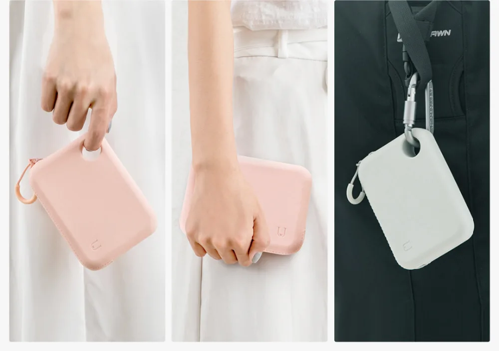 Xiaomi Mijia силиконовый портативный чехол для хранения Сумка Сумочка Кошелек легкий с ремешком Прямая поставка