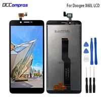original for doogee x60l lcd display touch screen 5 5 inch for doogee x60l mobile phone accessory phone parts free tools