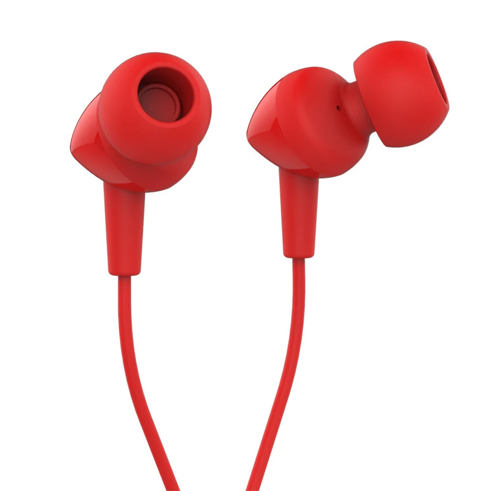 Красный JBL C100SI 3,5 мм проводные наушники-вкладыши стерео Музыкальная гарнитура динамические наушники с одной кнопкой дистанционного управления Hands-free с микрофоном черный - Цвет: Красный