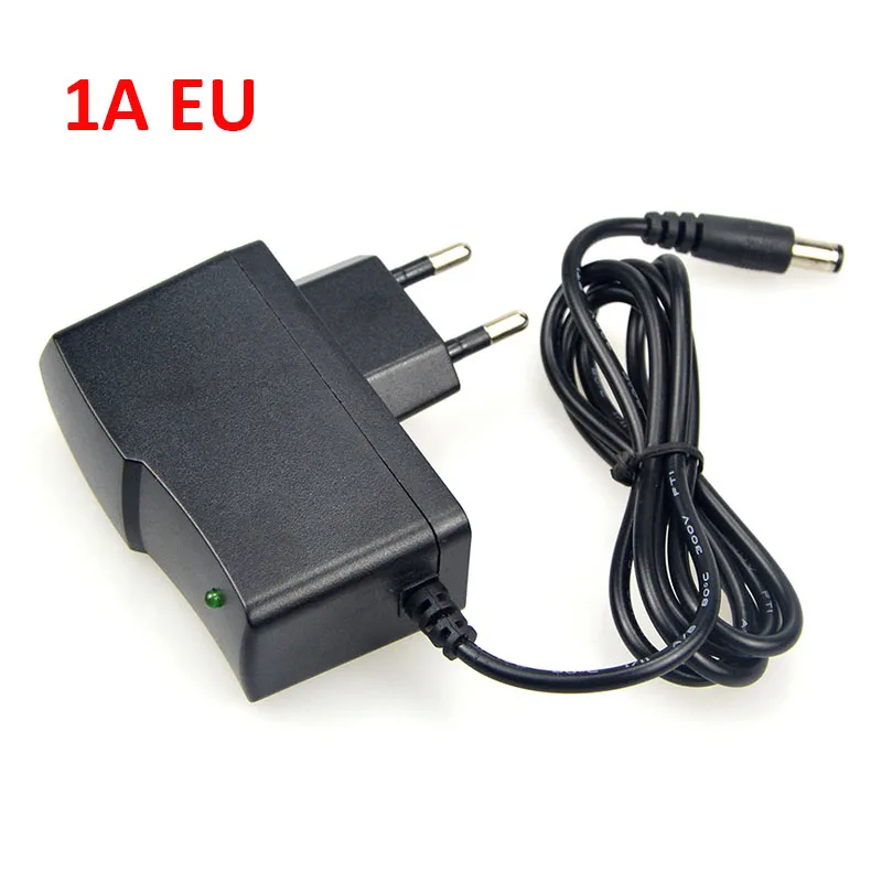 1A EU DC 12 V адаптер питания зарядное устройство 12 W 24 W 36 W 60 W 72 W 96 W 1A 2A 3A 5A 6A 8A 220 V 230 V входной трансформатор для светодиодной ленты или камеры видеонаблюдения - Цвет: 1A EU