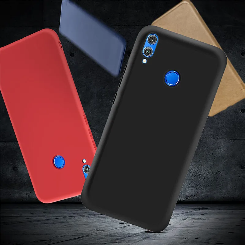 Со сплошным задником защитный силиконовый чехол для huawei Коврики 20 Pro 10 Y3 Y5 2018 Honor 8 X