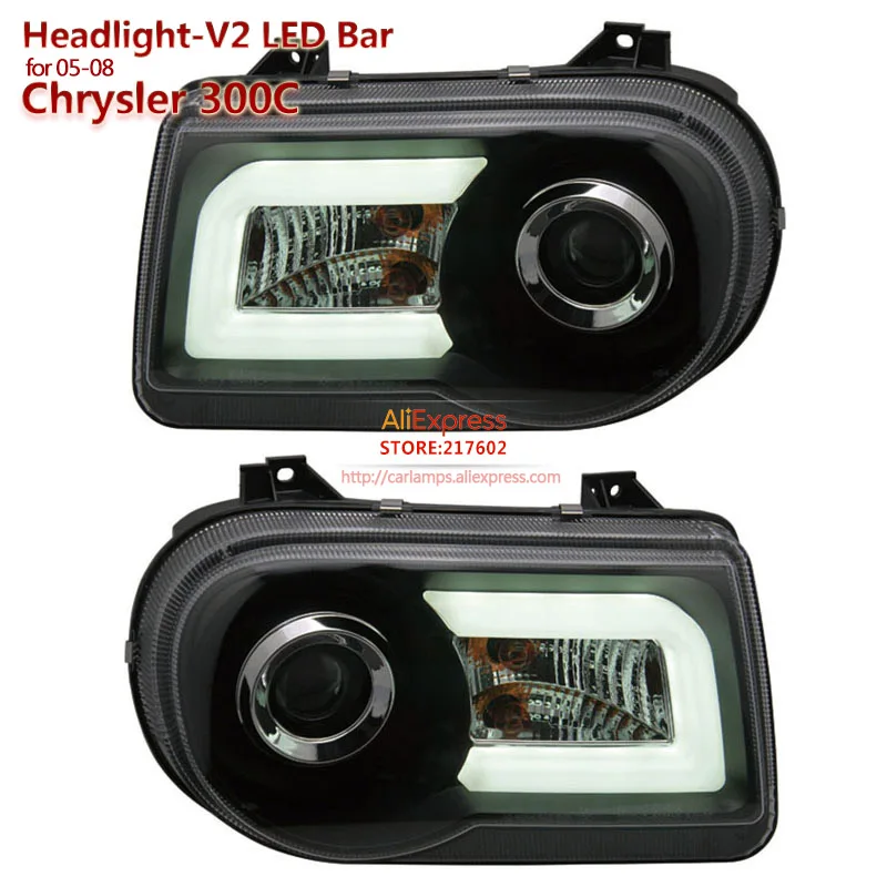 

SONAR brand for Chrysler 300C Tube light Project Headlights Assembly fit 2005-2010 year models V2 type Easy Installation