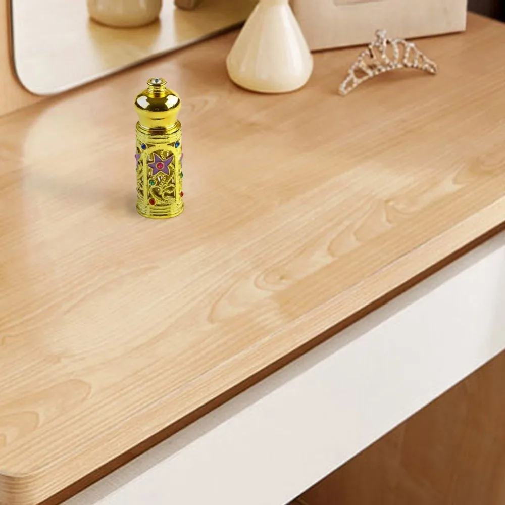 Винтажная металлическая стеклянная капельница с драгоценными камнями эфирные